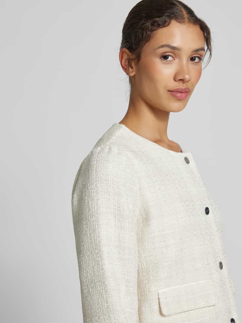 comma Blazer met structuurmotief