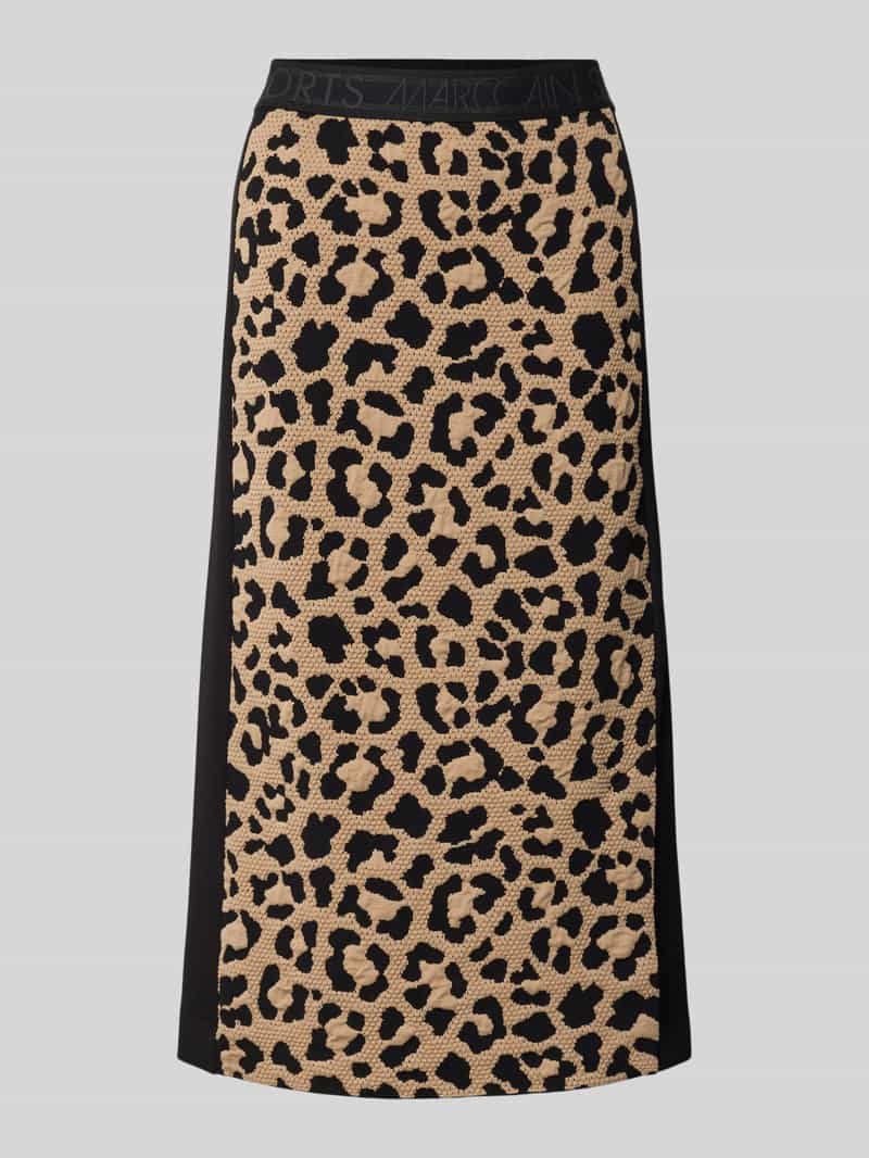 Marc Cain Midirok met elastische band met logo
