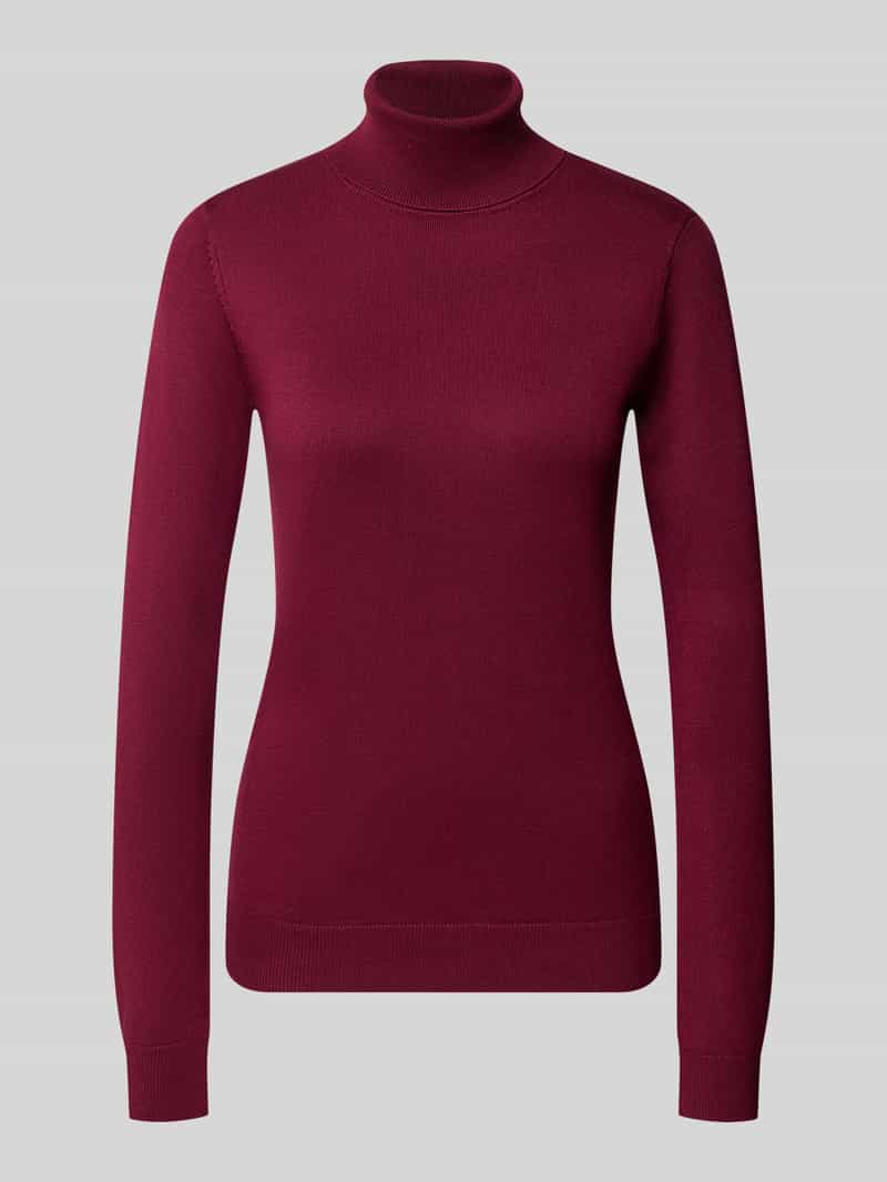 Slim Fit gebreide pullover van viscosemix model 'IHLULS'