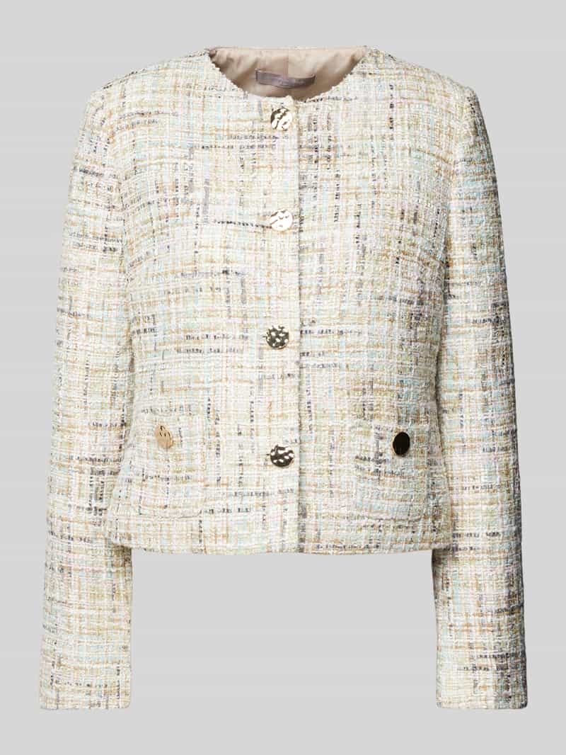 Christian Berg Woman Selection Blazer met structuurmotief