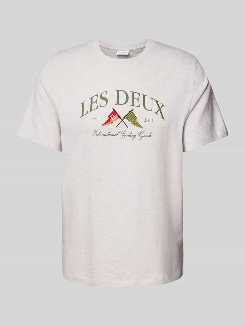 Les Deux T-shirt met labelstitching model 'Ivy'