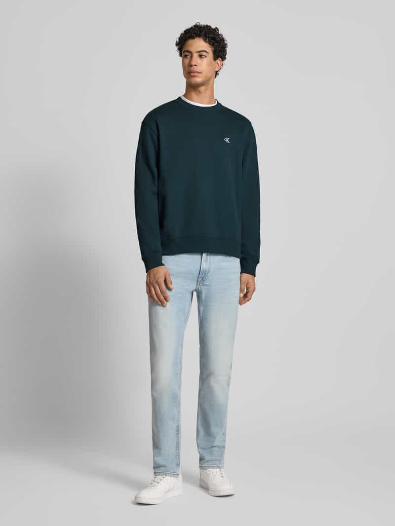 Calvin Klein Sweatshirt van puur katoen nurture navy, foto 5