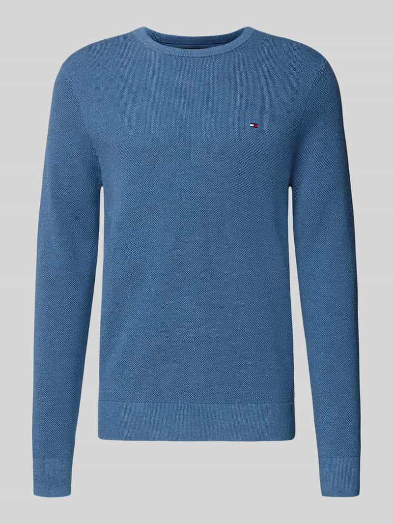 Tommy Hilfiger Regular fit gebreide pullover van zuiver katoen