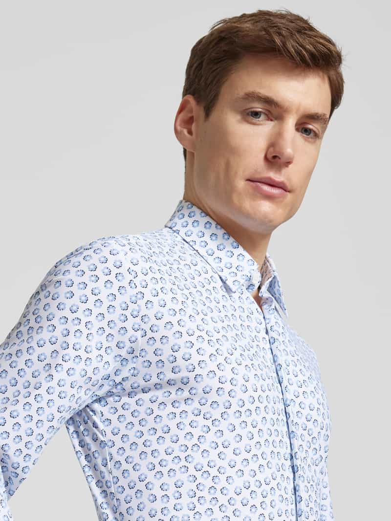 Boss Regular fit vrijetijdsoverhemd met kentkraag model 'ROAN'