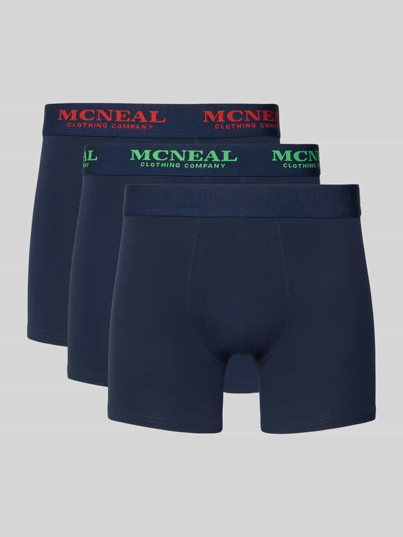 Slim fit boxershort met logodetail in Set van 3