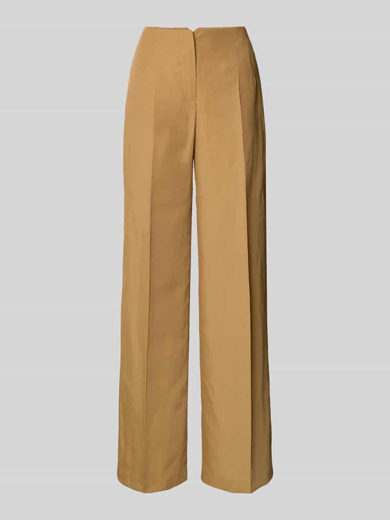 Jake*s Cocktail Flared stoffen broek met persplooien