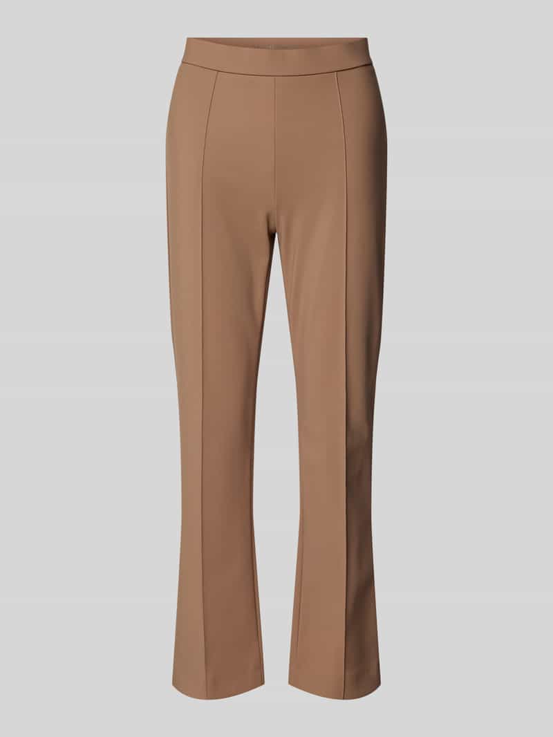 RAFFAELLO ROSSI Flared stoffen broek met verkort model 'MACY'