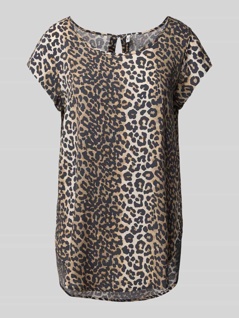 Only Regular fit T-shirt met druppelvormige hals model 'NOVA'