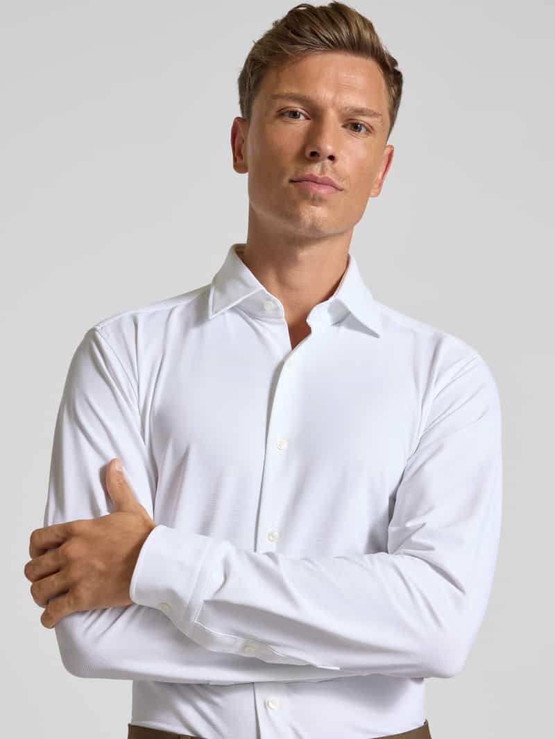 Boss Slim fit zakelijk overhemd van performance stretch model 'HANK'