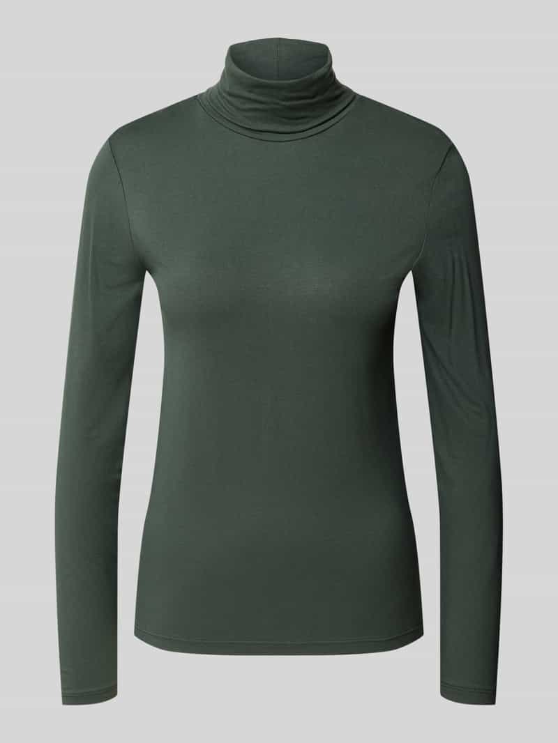 FREE QUENT Slim fit shirt met lange mouwen van elastische mix van viscose model 'Liana'