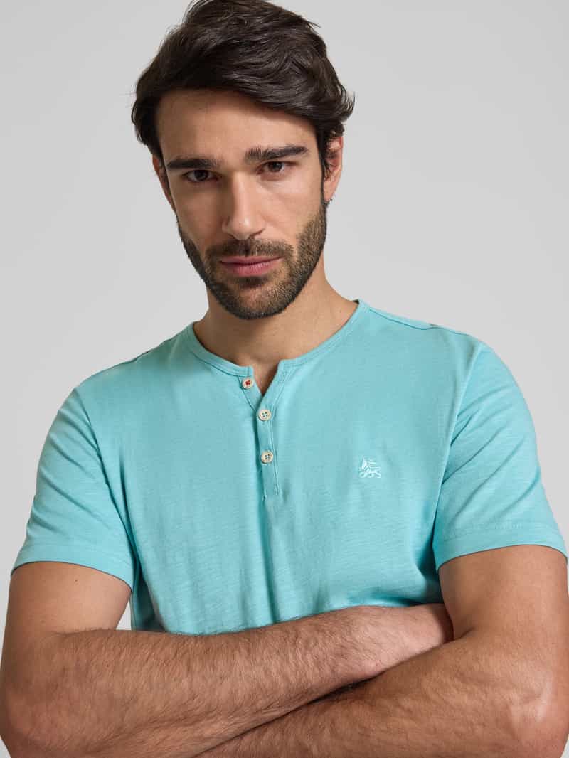 Lerros T-shirt met serafinohals