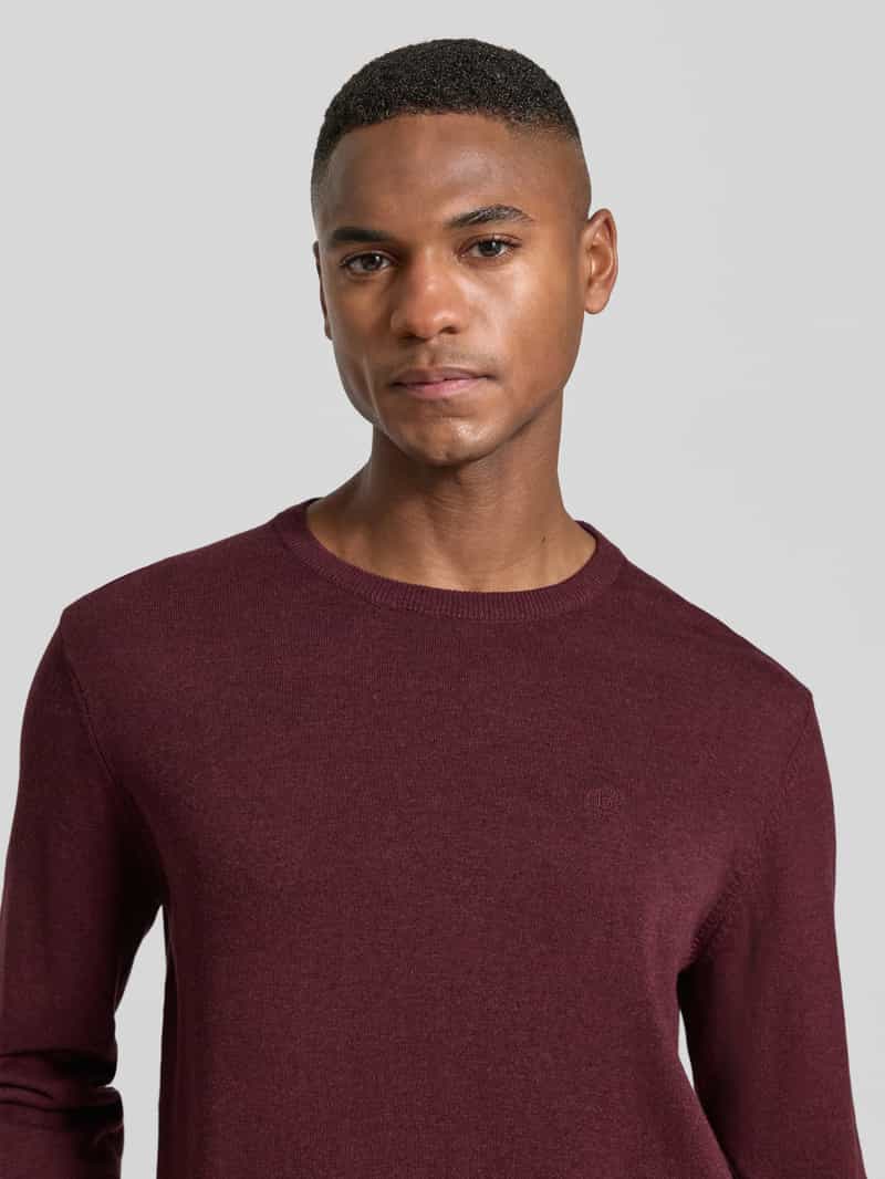 Bugatti Gebreide pullover met ribboorden