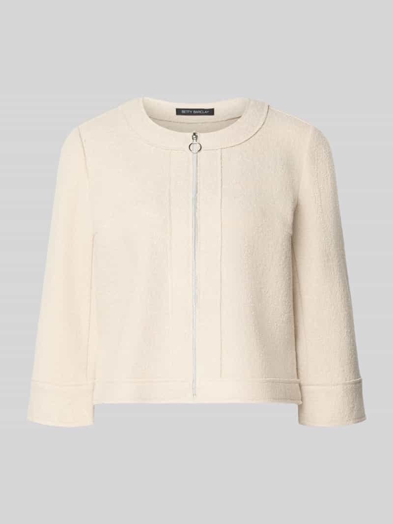 Betty Barclay Regular fit cropped blazer van mix van viscose en wol