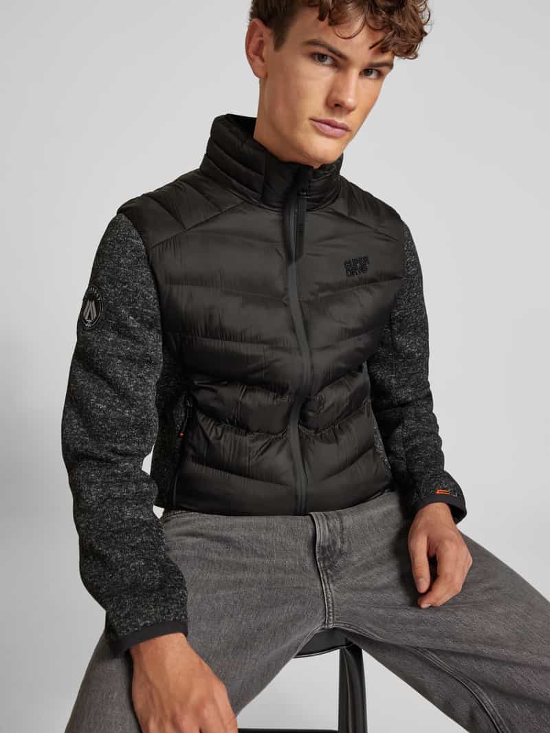 Superdry Jack met opstaande kraag en labelstitching