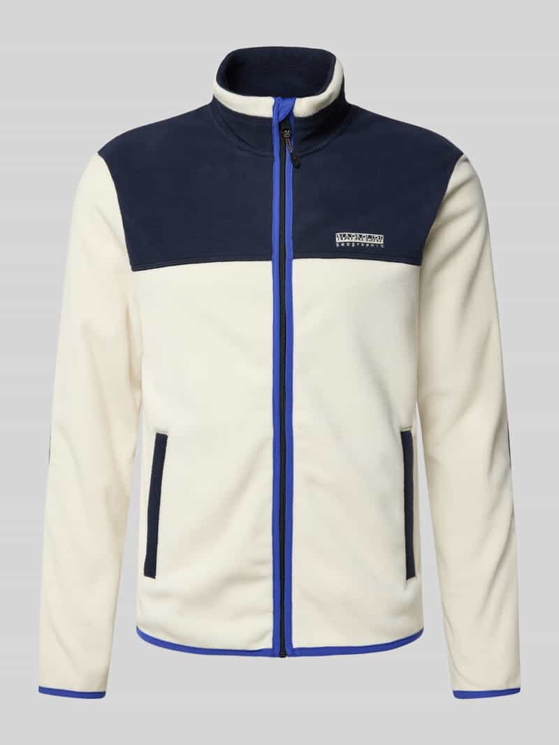 Napapijri Sweatjack met labelprint
