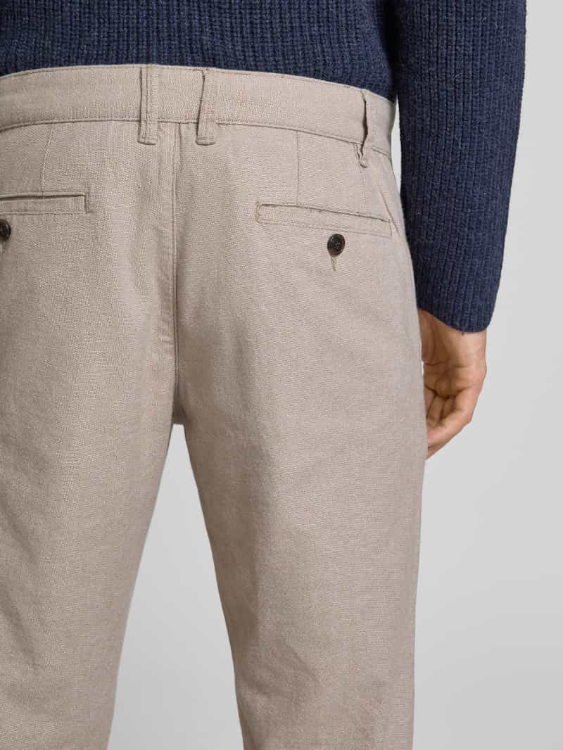 Christian Berg Men Regular fit chino met structuurmotief