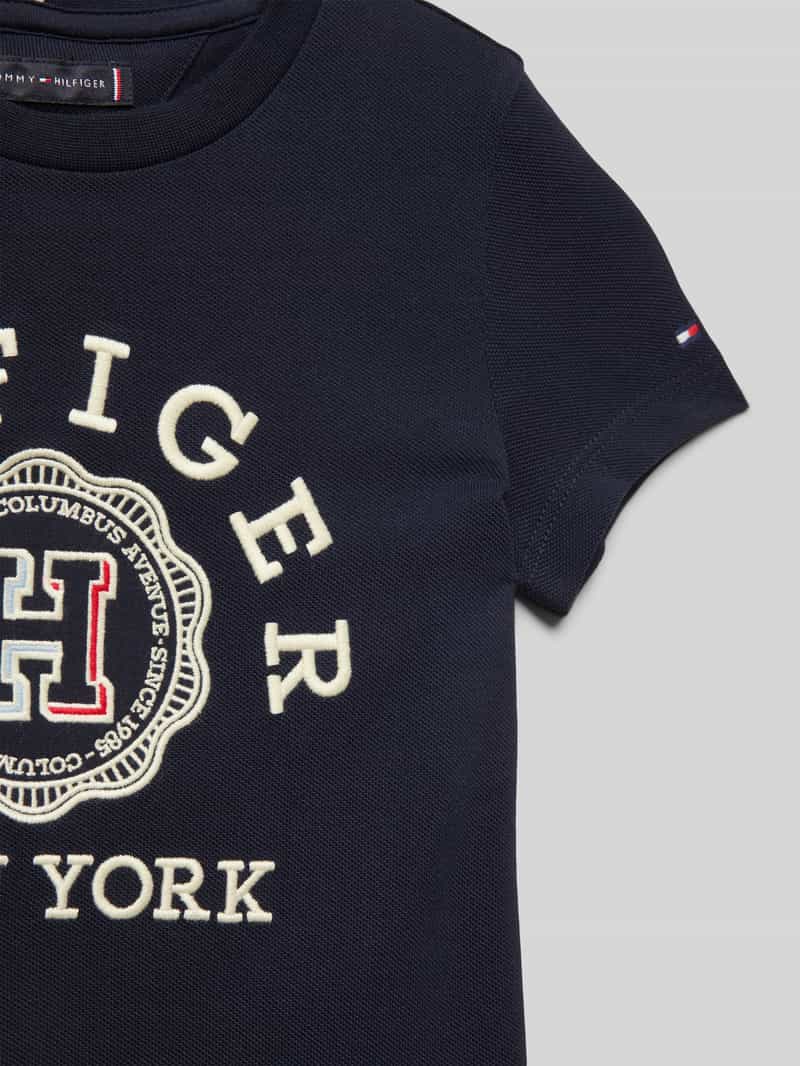 Tommy Hilfiger Teens Regular fit T-shirt met labelstitching