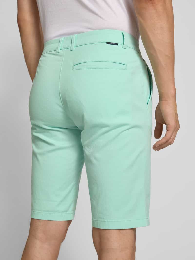 Tom Tailor Slim fit korte chino van katoenmix