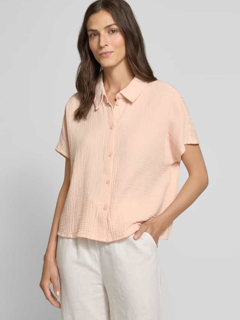 Tom Tailor Denim Boxy fit blouse van puur katoen