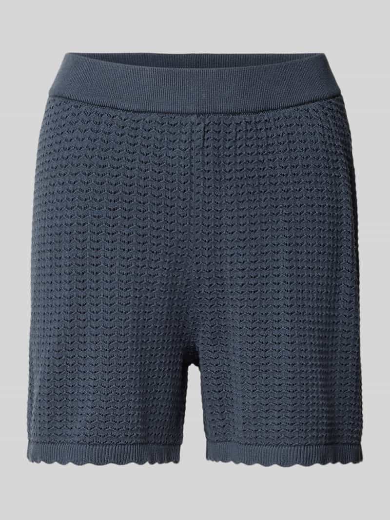 Pieces Regular fit gebreide korte broek van puur katoen model 'SCOUT'
