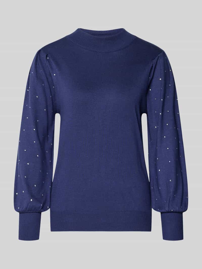 FREE QUENT Gebreide pullover met siersteentjes model 'DOTKA'