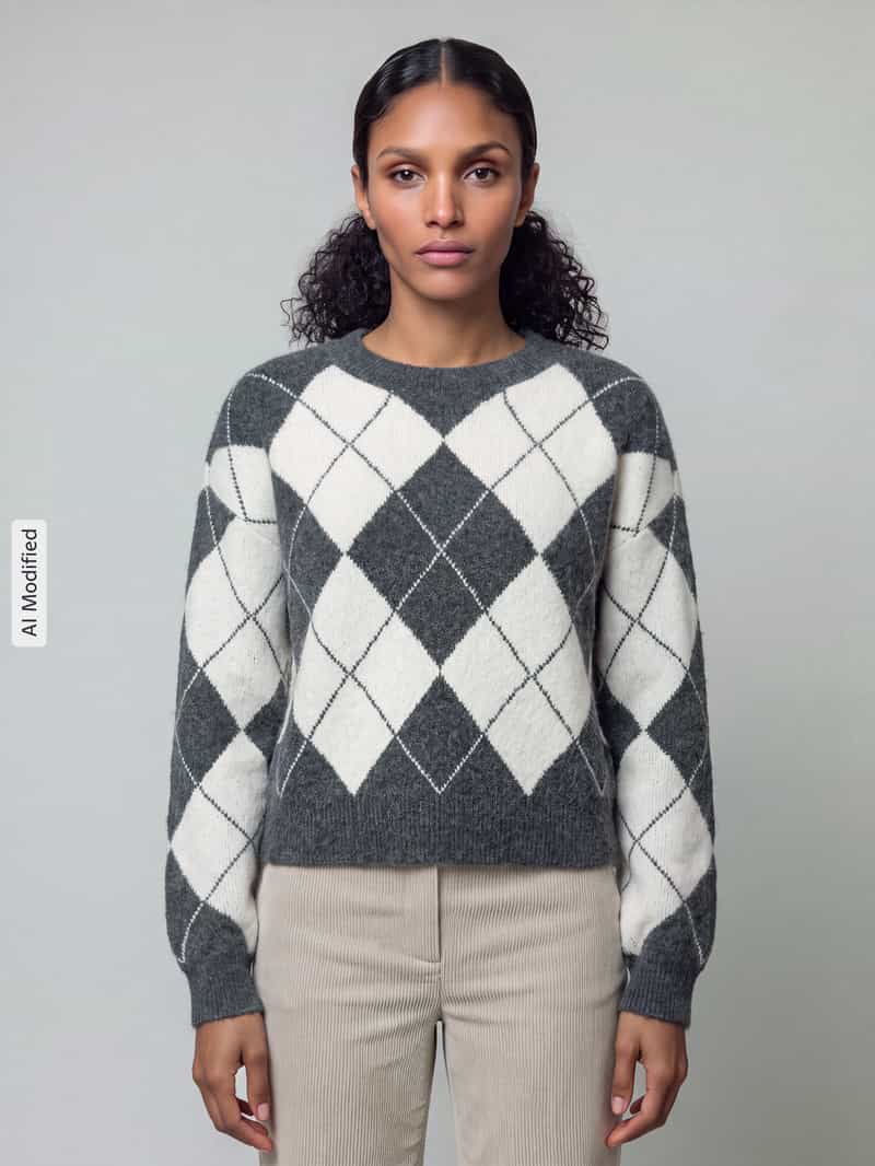 Vero Moda Pullover met ronde hals grijs, foto 3