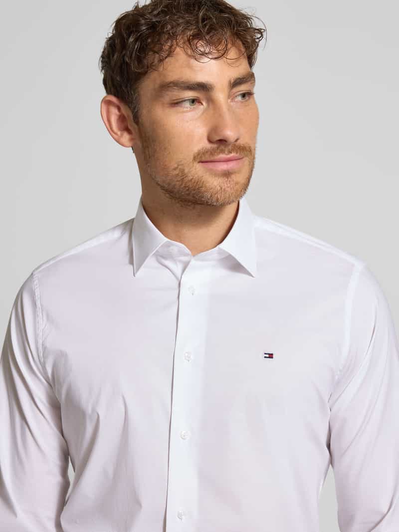 Tommy Hilfiger Regular fit zakelijk overhemd van puur katoen