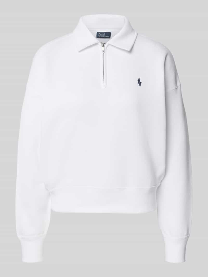 Polo Ralph Lauren Sweatshirt met polokraag en labelstitching