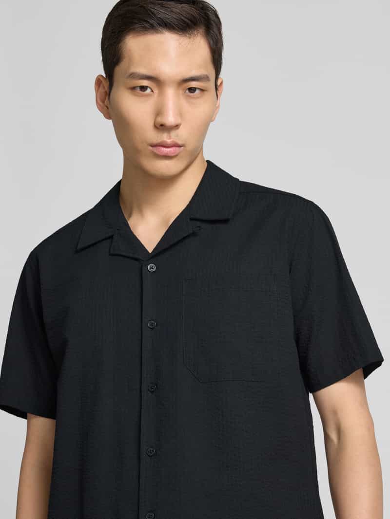 GABBA Regular fit vrijetijdsoverhemd met labeldetail model 'Timo Seer'