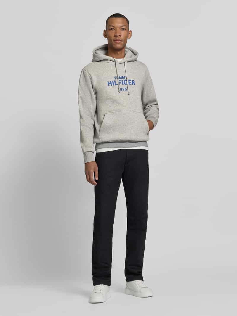 Tommy Hilfiger hoodie met logo-opschrift light grey heather, foto 6
