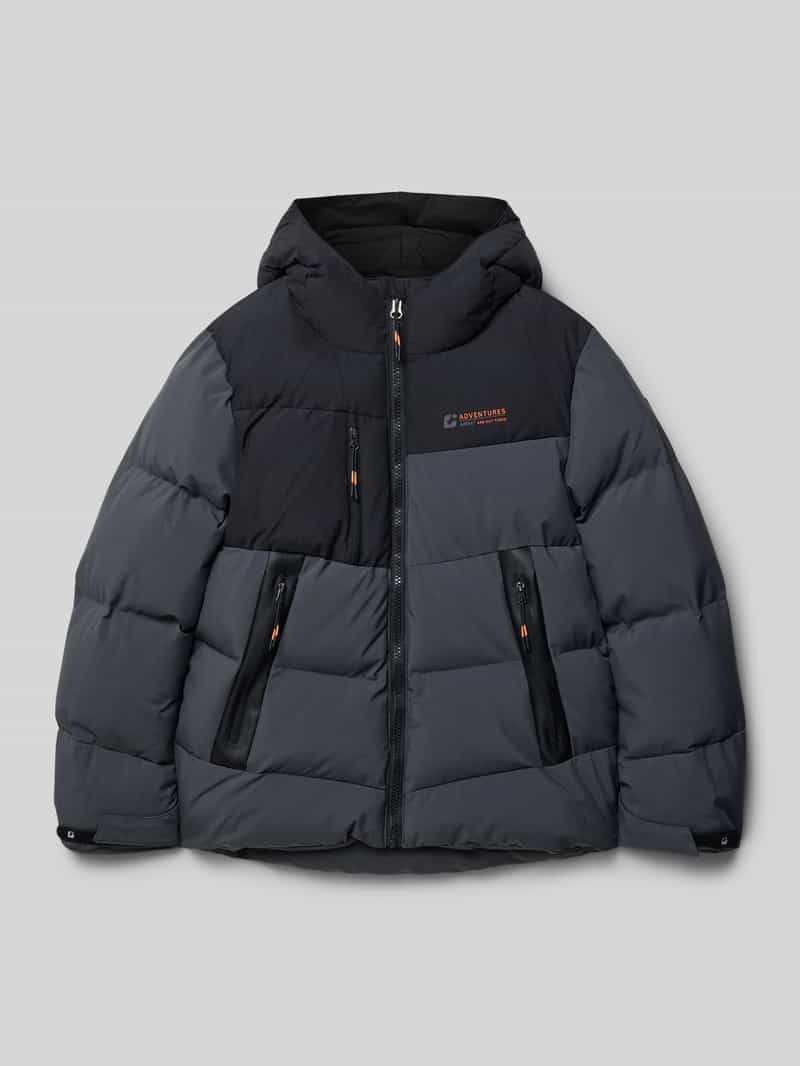 Killtec Regular fit gewatteerd jack in donslook