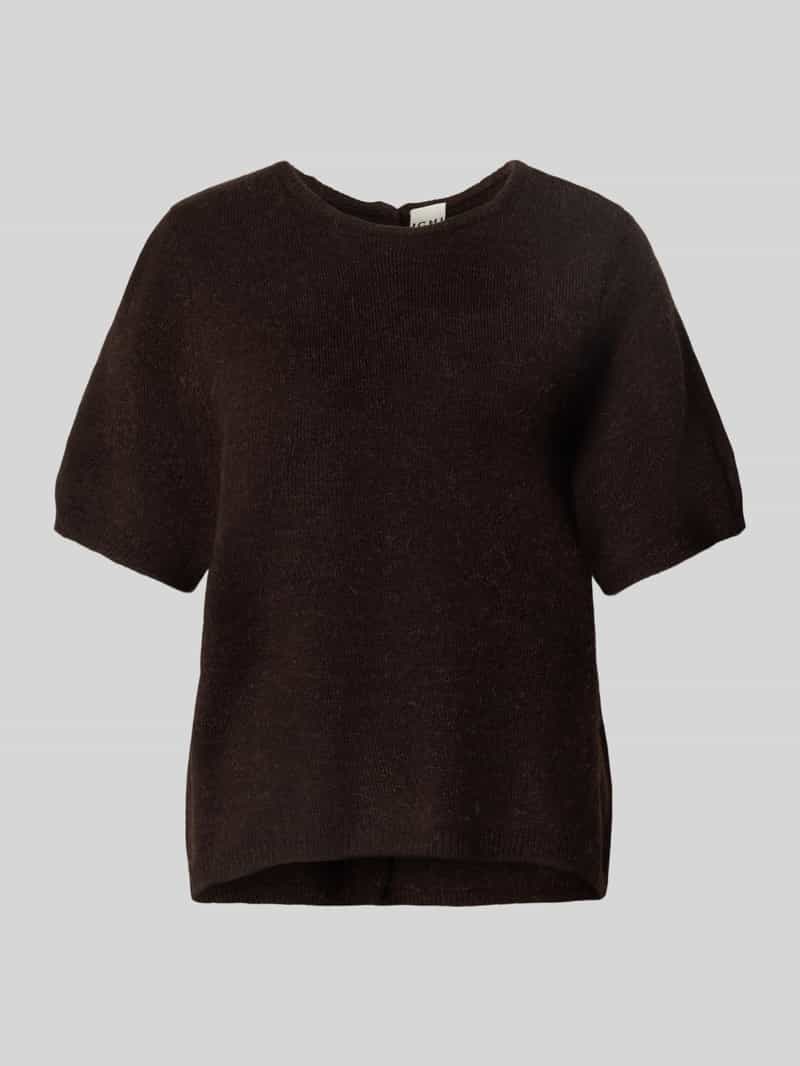 Ichi Gebreide pullover met ronde hals model 'KAMARA'