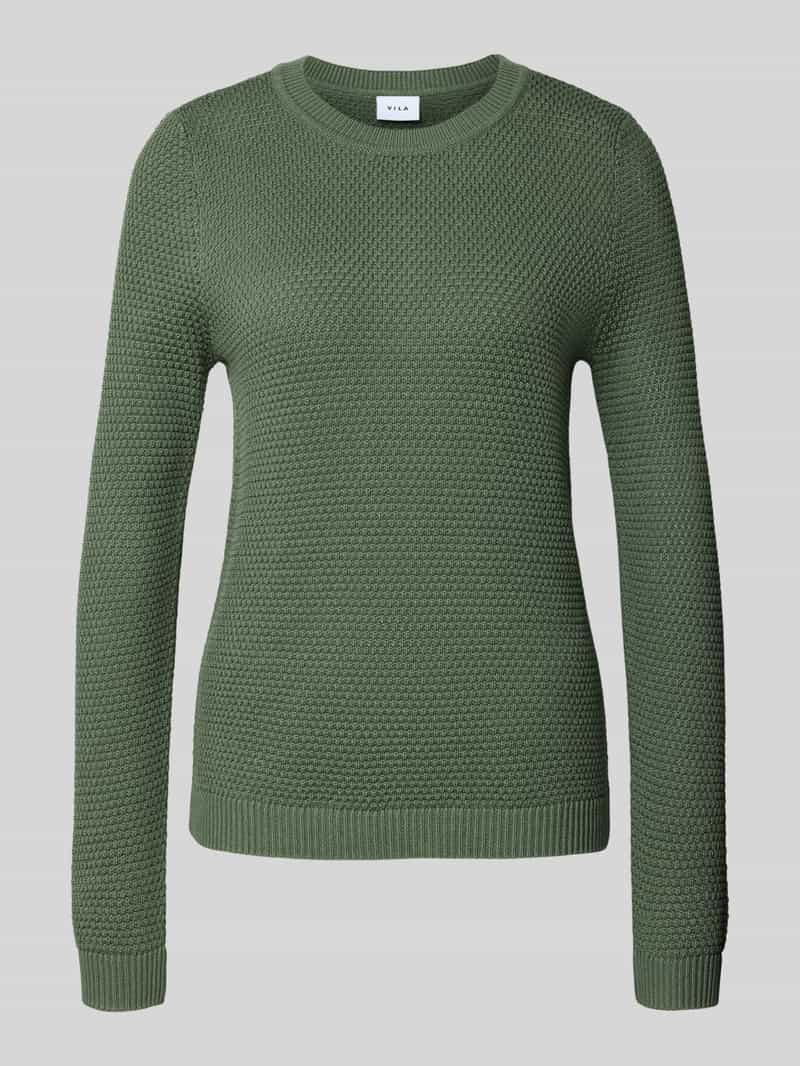 Vila Trui met ronde hals VIDALO O-NECK L/S KNIT TOP- NOOS