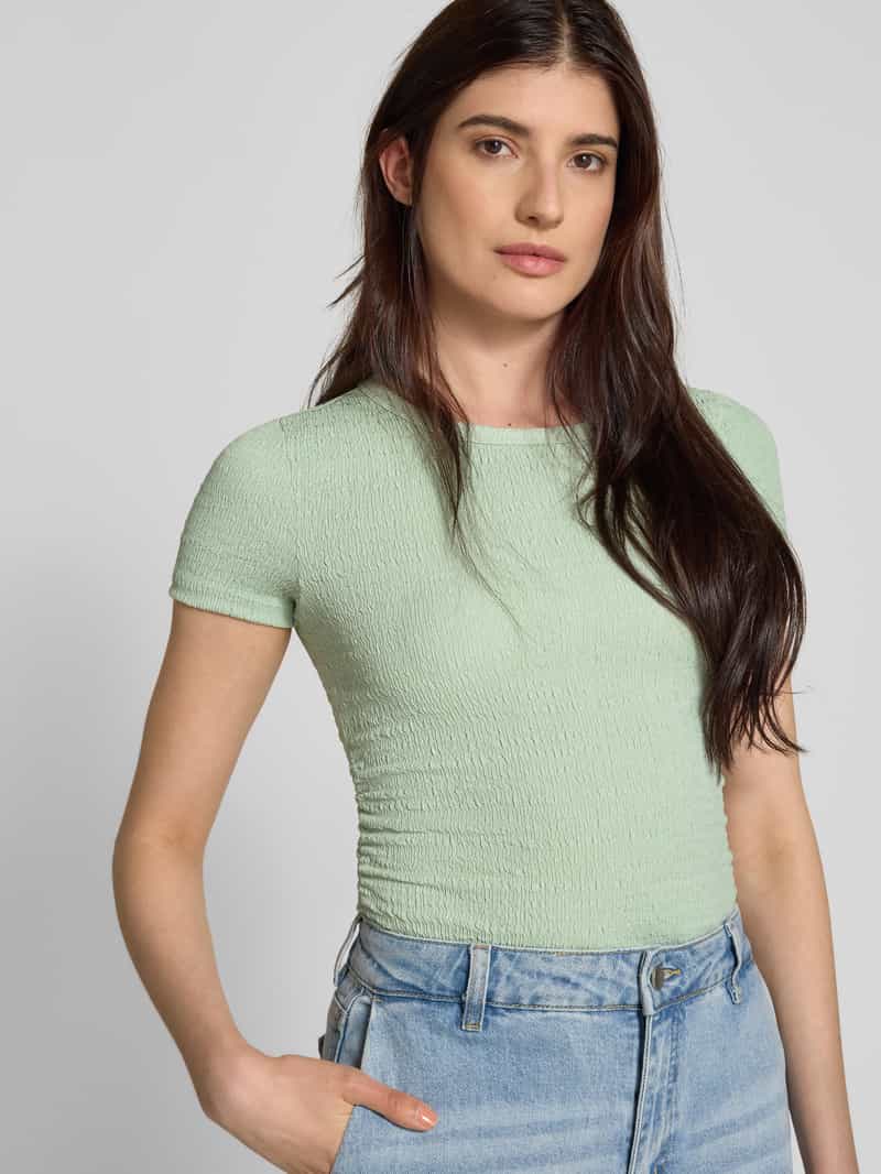 Tom Tailor Denim Regular fit T-shirt in kreukellook