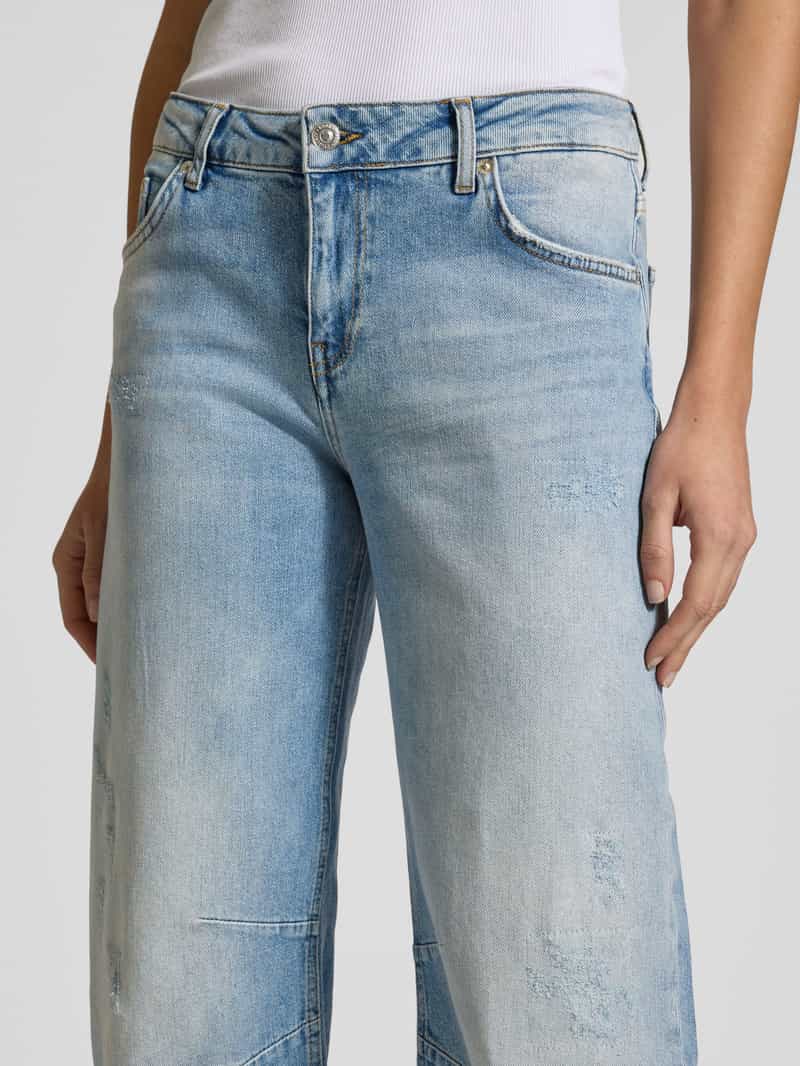 ETIQUETT ESSENTIALS Smarty wide leg fit jeans in destroyed-look model 'Smarty'