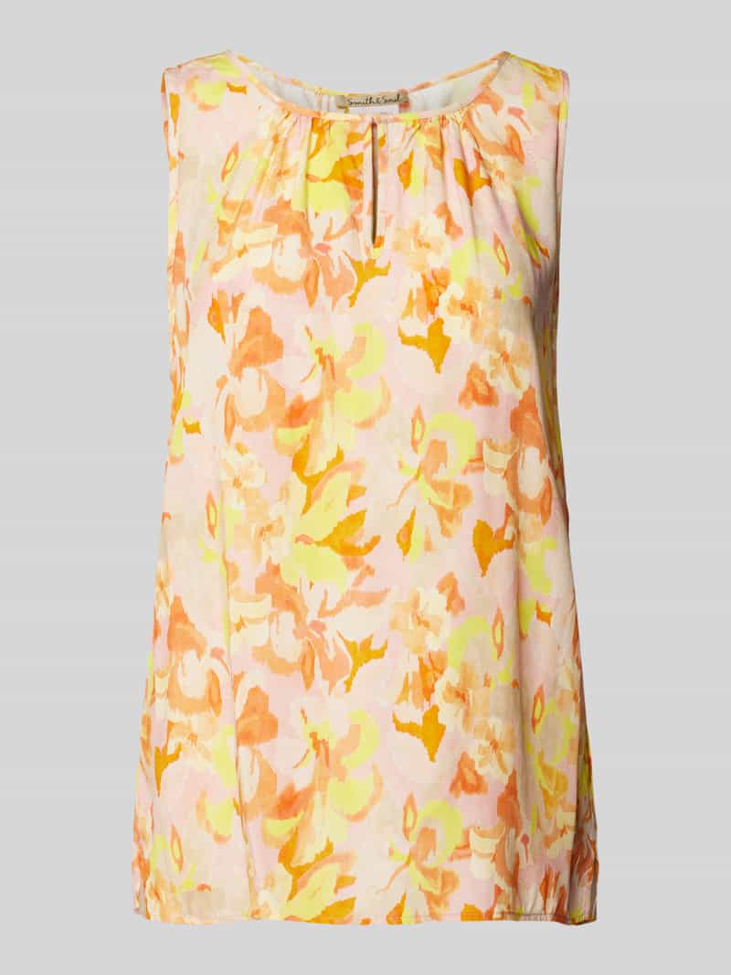 Smith and Soul Blousetop met druppelvormige hals model 'WOVEN'