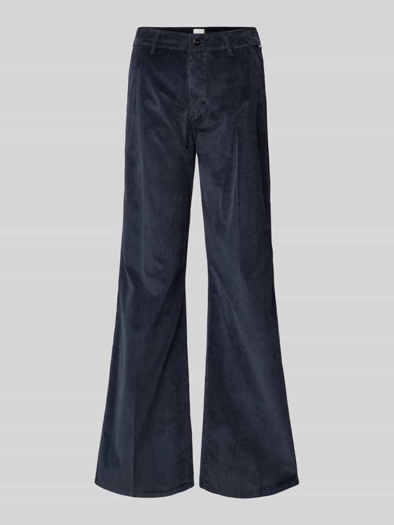 BRAX Flared corduroy broek met Franse steekzakken model 'MAINE'