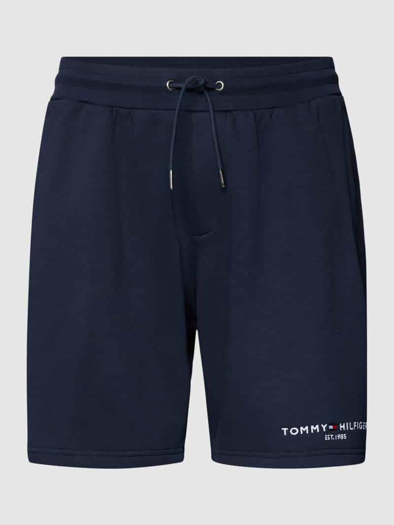 Tommy Hilfiger Regular fit sweatshorts met labelstitching