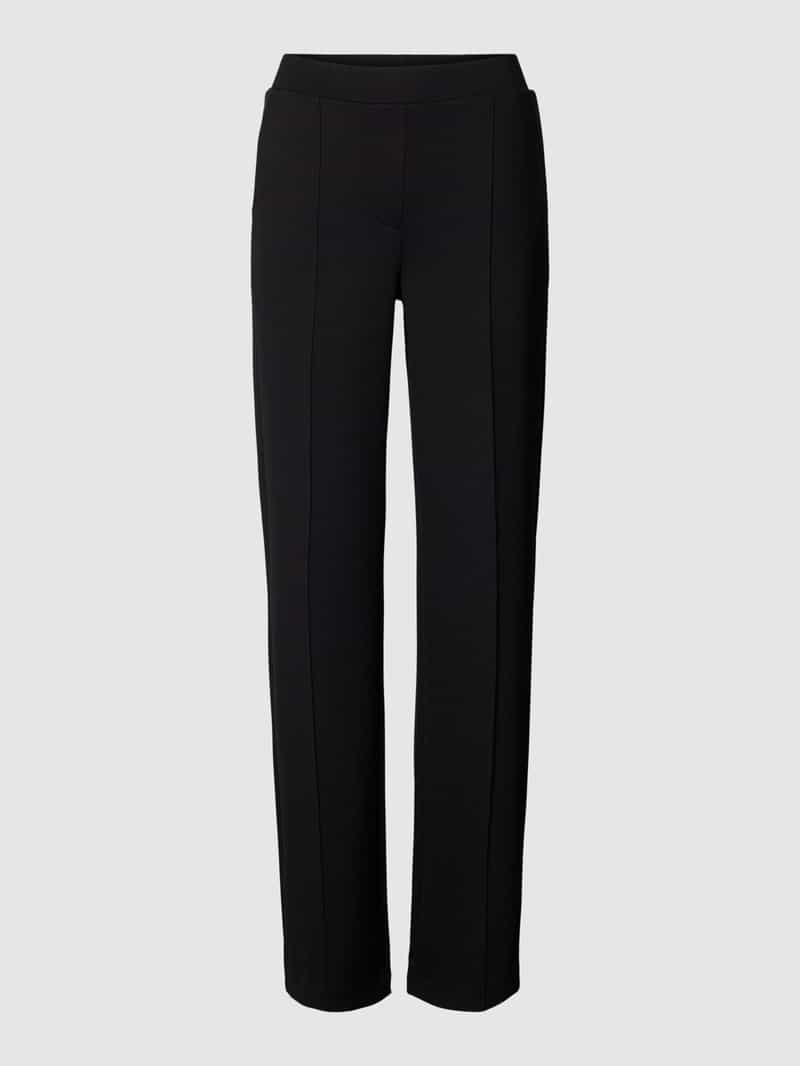 Smith and Soul Regular fit stoffen broek met vaste persplooien