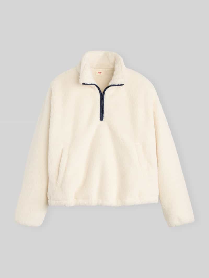 Levi's Fleecejack met korte ritssluiting