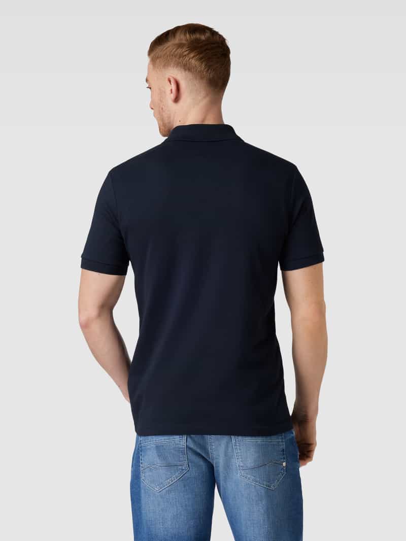 Boss Slim fit poloshirt met korte knoopsluiting darkblue, foto 3