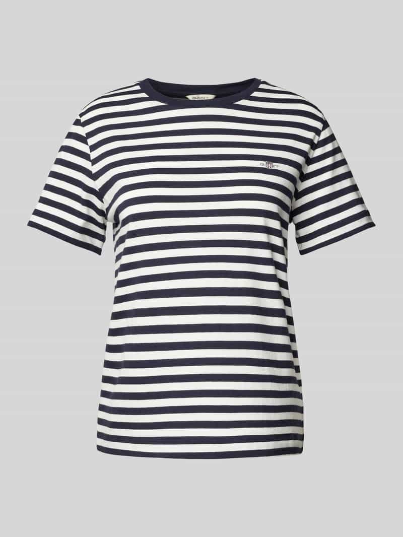 Gant T-shirt met labelstitching