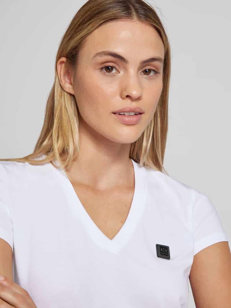 Armani Exchange T-shirt met V-hals
