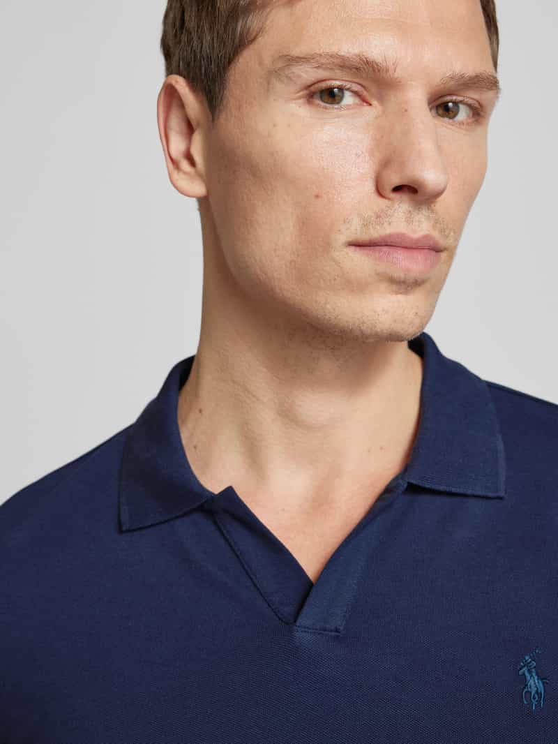 Polo Ralph Lauren Regular fit poloshirt met labelstitching model 'JOHNNY'