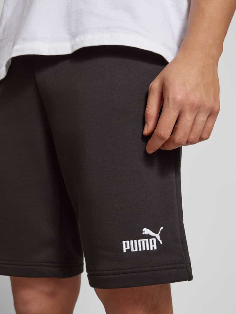 PUMA PERFORMANCE Regular fit sweatshorts met labelstitching model 'ESS No. 1'