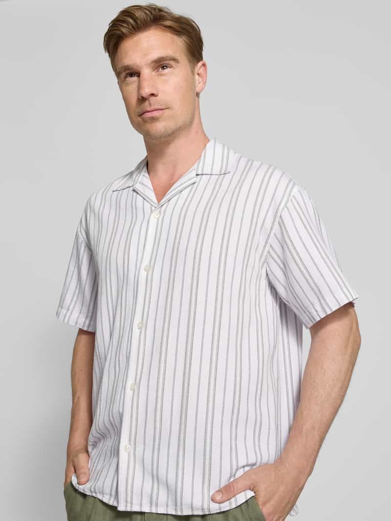 Jack & Jones Premium Regular fit vrijetijdsoverhemd van katoenmix met linnen model 'MONTANA'