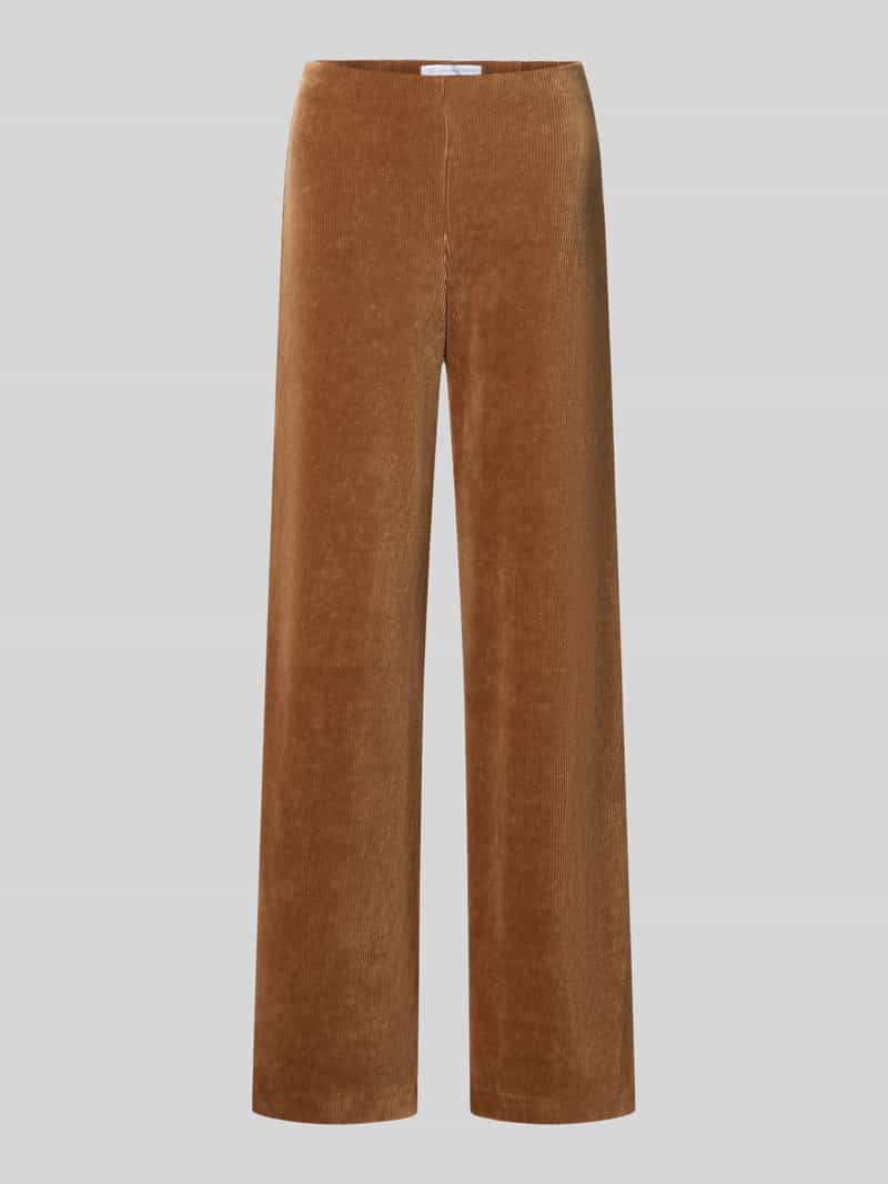 RAFFAELLO ROSSI Regular fit corduroy broek van katoenmix model 'ELAINE'