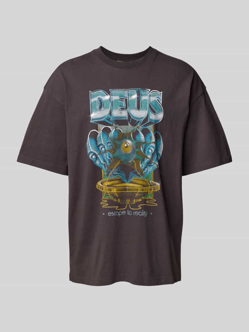 DEUS EX MACHINA T-shirt met labelprint