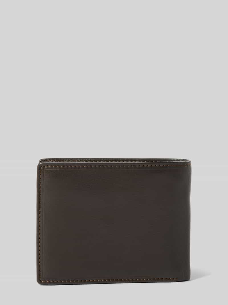 camel active Leren portemonnee met logo-applicatie model 'VEGAS'