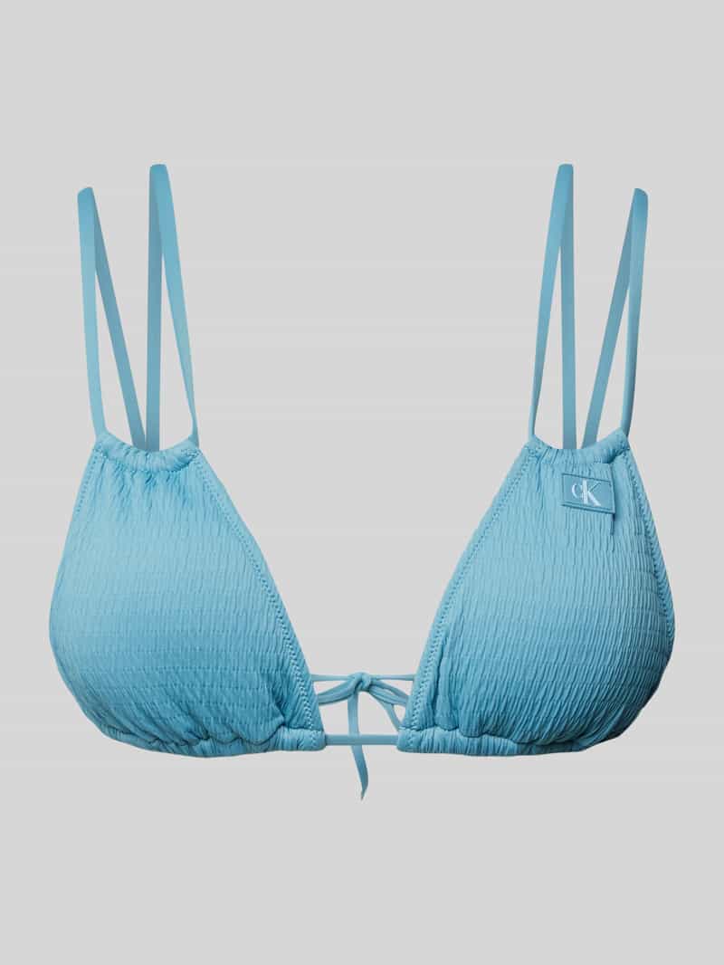 Calvin Klein Underwear Bikinitop met structuurmotief model 'TRIANGLE'